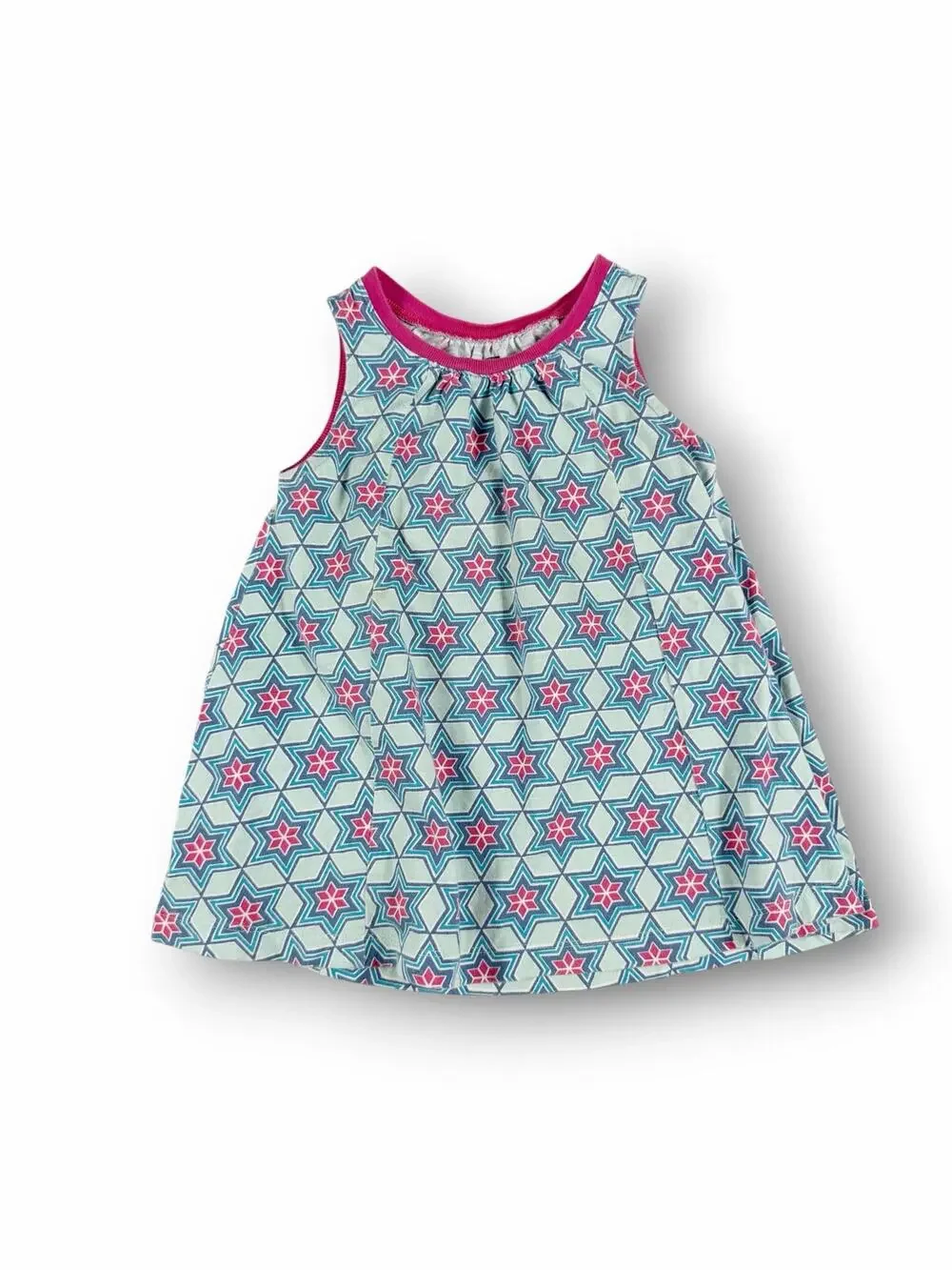 Tea Collection Geometric Star Print Sleeveless Dress Size 18–24 Months